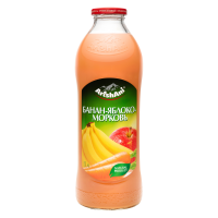 香蕉苹果胡萝卜的果肉汁